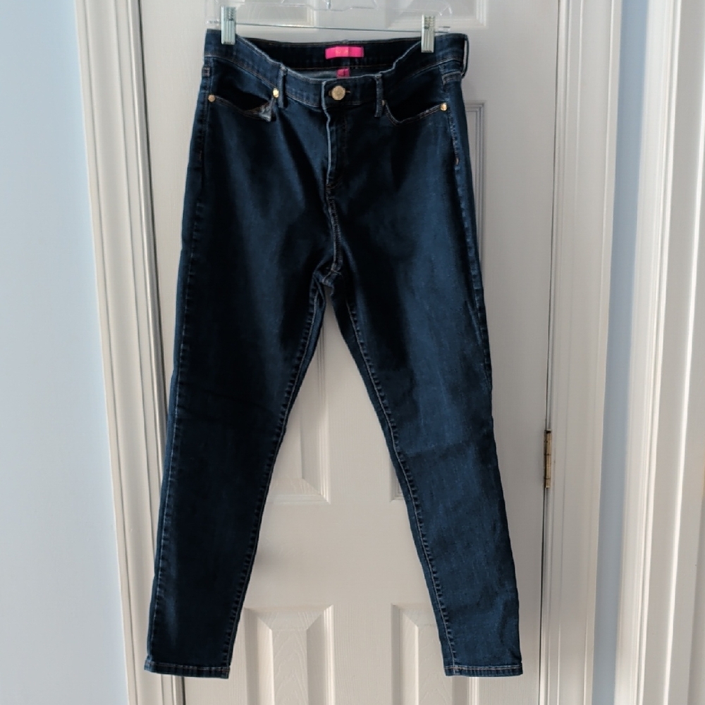 🌴 Lilly Pulitzer 🌴 Jeans Dark Blue size 14 GUC